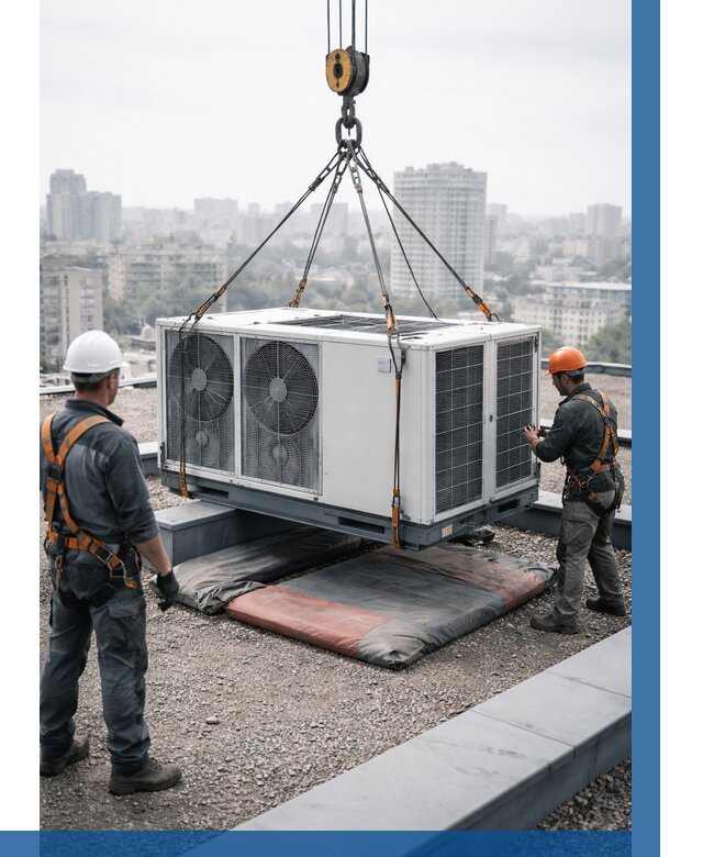 Подъем груза на крышу в Стрежевом от 5098 р. | ВЫСОТНИК-Стж заказать