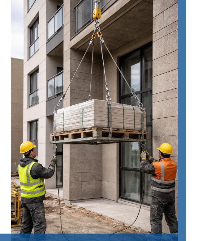 Подъем керамогранита на этаж в Стрежевом от 3568 р. | ВЫСОТНИК-Стж