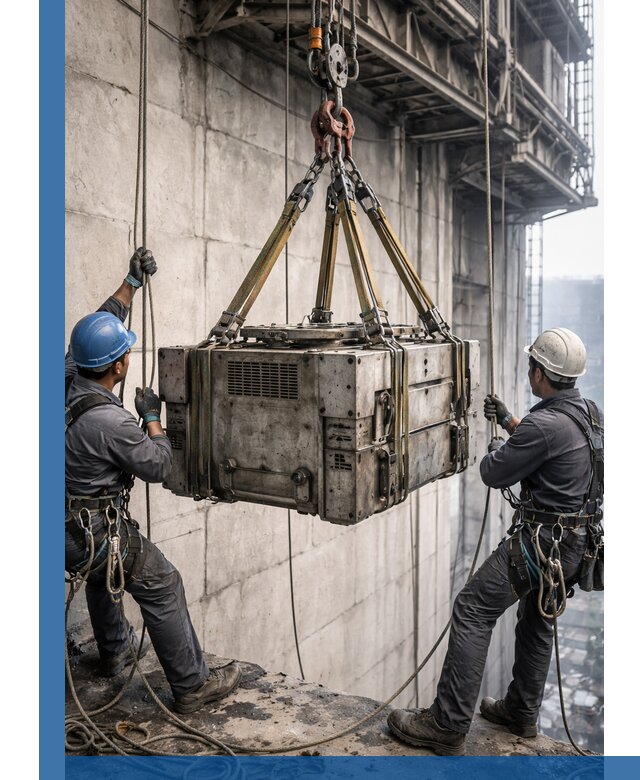 Такелажные работы на высоте, подъем и монтаж грузов в Стрежевом