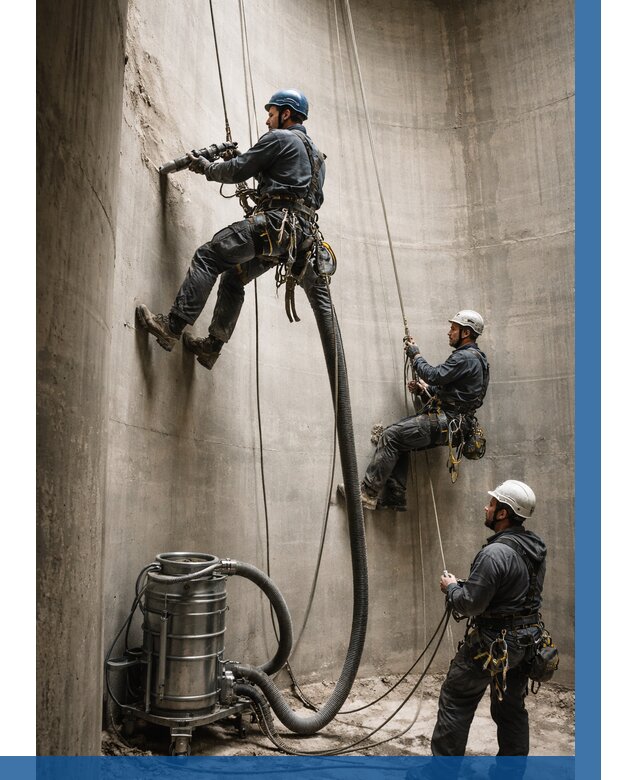 Зачистка силосов в Стрежевом от 4588 р. Договор и смета ВЫСОТНИК-Стж