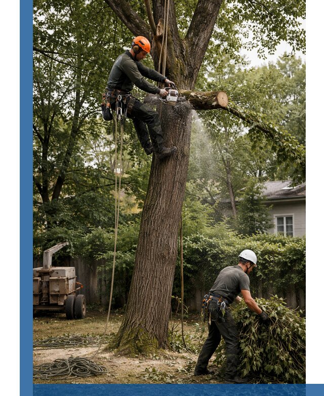 Кронирование деревьев в Стрежевом, безопасная высотная обрезка