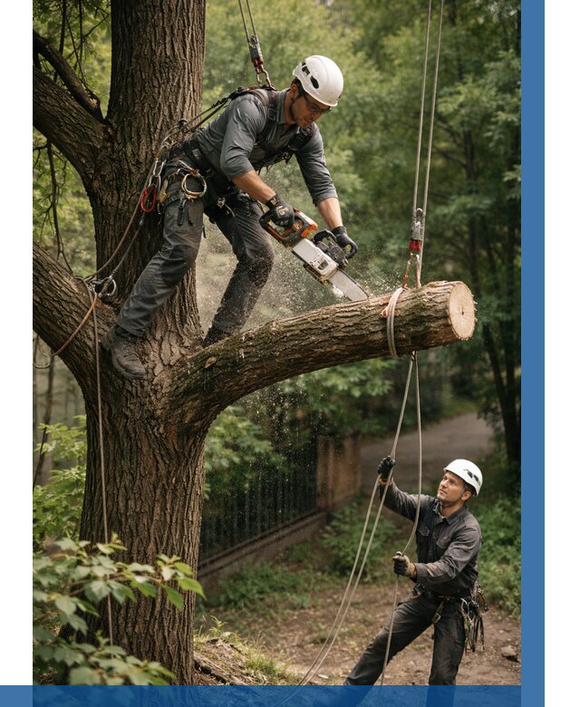 Спил деревьев альпинистами в Стрежевом от 8156 р. | ВЫСОТНИК-Стж