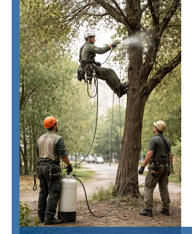 Обработка деревьев от вредителей в Стрежевом профессиональная защита