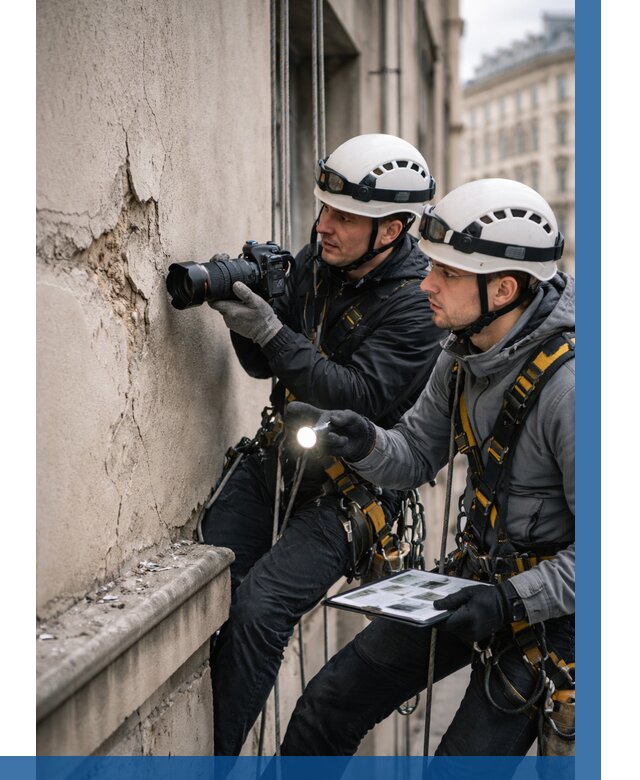 Фотофиксация дефектов фасада в Стрежевом от 4588 р. | ВЫСОТНИК-Стж