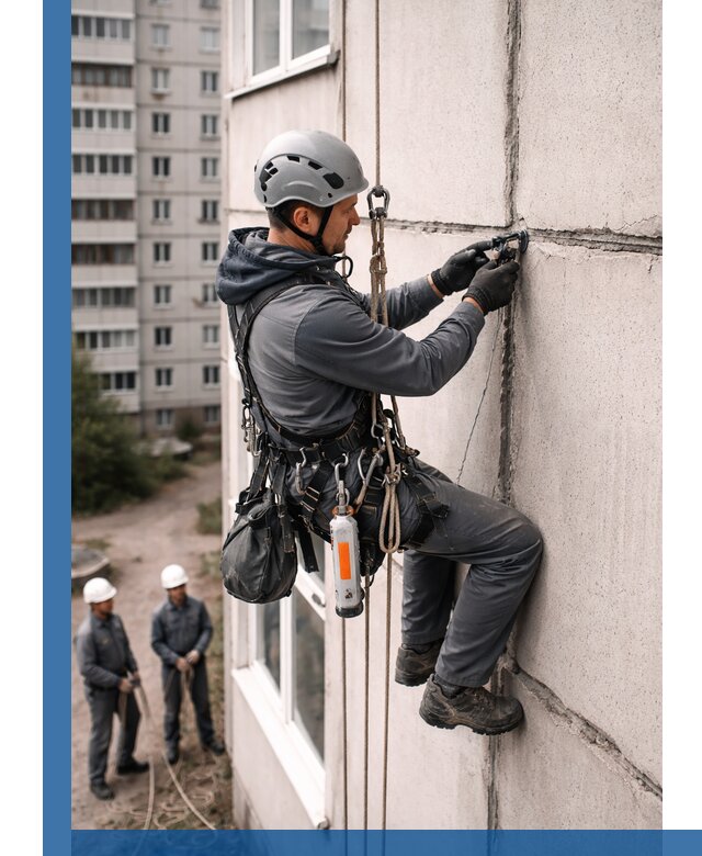 Обследование межпанельных швов и герметизация в Стрежевом