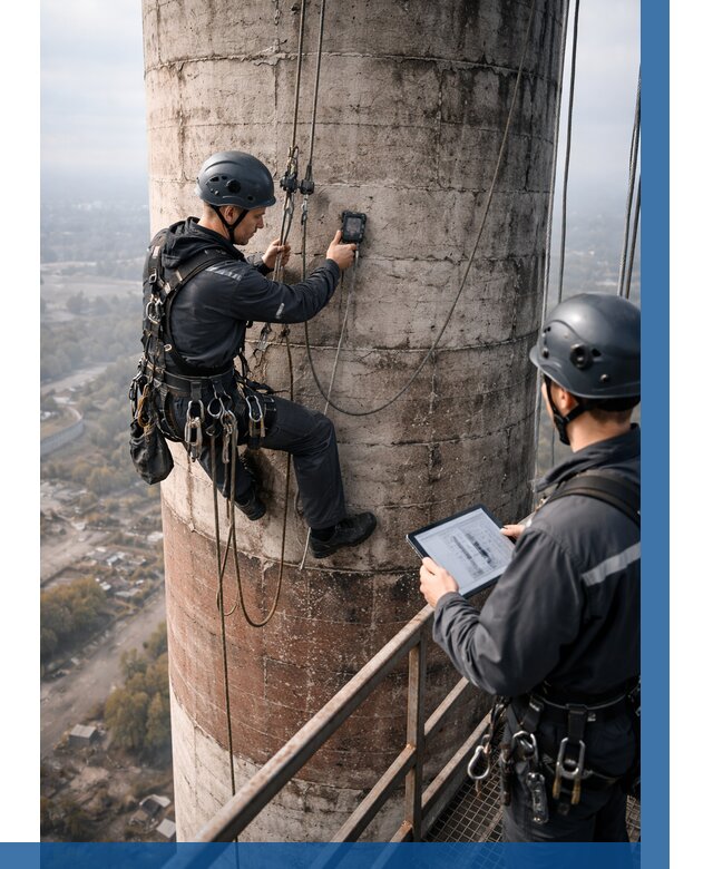 Обследование дымовой трубы в Стрежевом от 8156 р. | ВЫСОТНИК-Стж