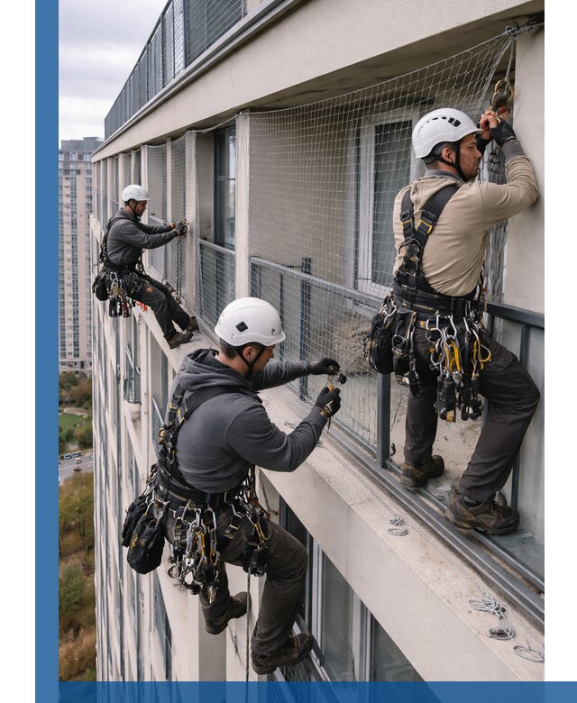 Профессиональный монтаж защитной сетки от птиц в Стрежевом