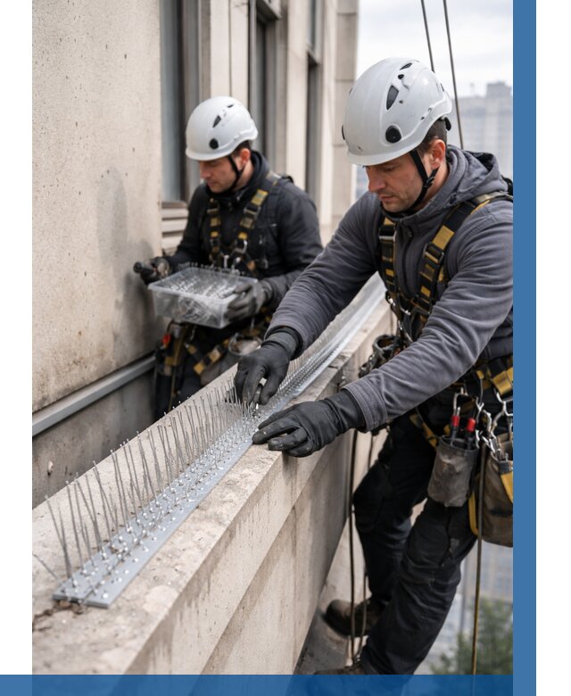 Установка шипов от птиц в Стрежевом от 867 р. | ВЫСОТНИК-Стж